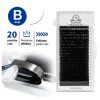 Black Eyelash Extensions Сurl B 20 lines PLATINUM