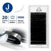 Black Eyelash Extensions curl J Mix 20 lines PLATINUM