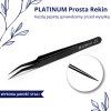 Použití pinzety na oddělování řas PLATINUM
