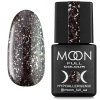 Moon Full Leaf Rubber Base 07 – Dark Gray with Silver Gold Trim 8 ml