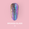 ruzovy holograficky glitter broken glass 5