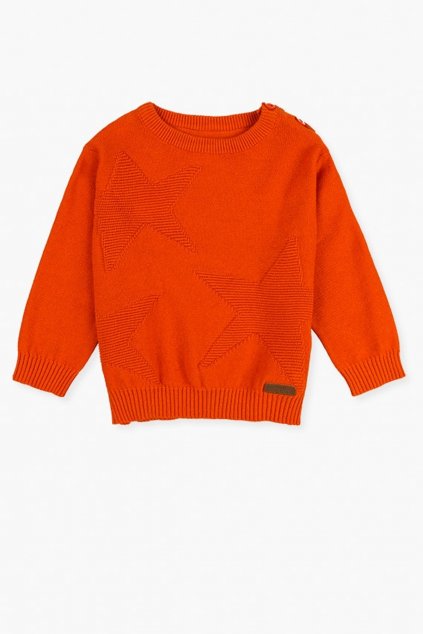 LOSAN - Elegantní svetr (Barva Oranžová, Velikost 92)