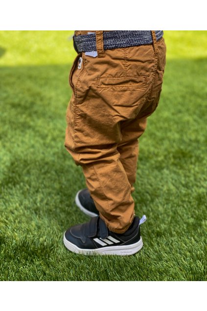 Chlapecké kalhoty s páskem LOSAN, hořčicové CHINO