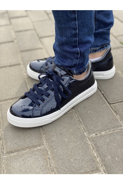 Dívčí tenisky TOMMY HILFIGER, tmavě modré LOW CUT SNEAKERS