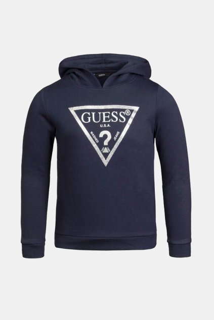 Guess - Dívčí mikina Regular fit (Barva Modrá, Velikost 128)