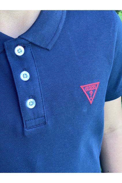 Guess - Dětské polo tričko - tmavě modré