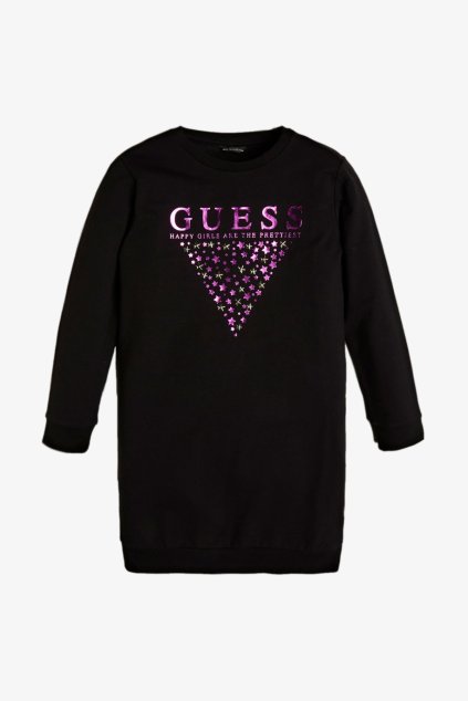 Guess - Šaty "LIKE A STAR" (Barva Černá, Velikost 128)