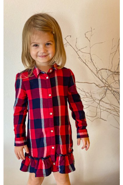 Guess - Dívčí kostkované šaty