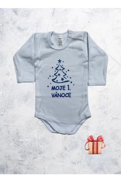 BIMBI - Vánoční body MOJE 1. VÁNOCE - bílo/modré