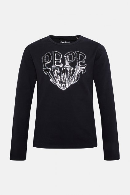 PepeJeans - Tričko "IRENE" (Barva černá, Velikost 128)
