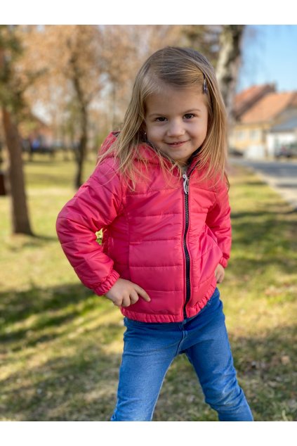 Dívčí bunda podzimní/jarní, růžová LOSAN