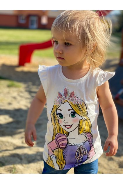 Dívčí tričko s krátkým rukávem s princezna Locika, GEORGE
