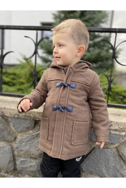 Chlapecký kabát s kapucí MAYORAL, hnědá TONÍK (Barva Hnědá, Velikost 98)