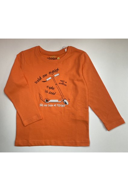 Dětské tričko s dlouhým rukávem, oranžové LOSAN
