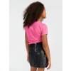 Dívčí tričko s krátkým rukávem GUESS, růžové s nápisem