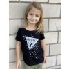 Dívčí tričko s krátkým rukávem, GUESS, černé STAR