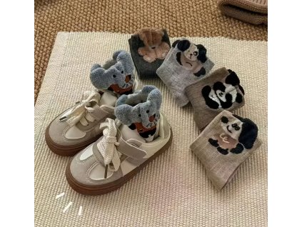 Dětské ponožky s 3D oušky | Zvířátková kolekce