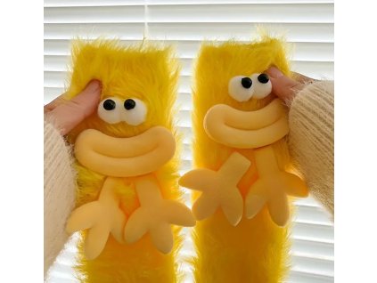 Bláznivé 3D Ponožky "Příšerky" | Extra Chlupaté a Barevné