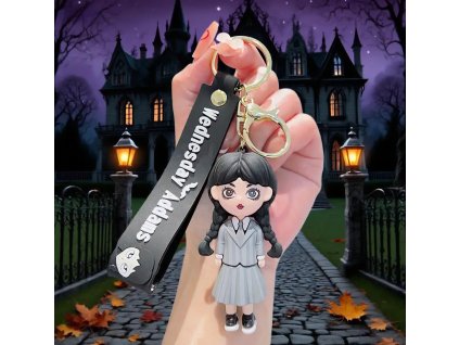 3D Klíčenka Wednesday Addams | Figurka s Poutkem