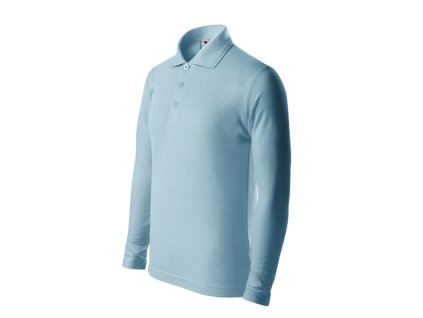 Pique Polo LS Polokošile dětská (Varianta 158 cm/12 let, Varianta skupiny nebesky modrá)