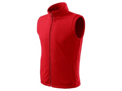 Next Fleece vesta unisex (Varianta M, Varianta skupiny červená)