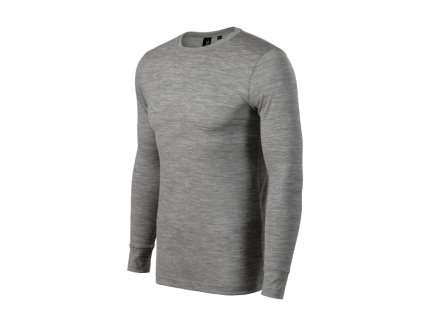 Merino Rise LS Triko pánské (Varianta 2XL, Varianta skupiny tmavě šedý melír)