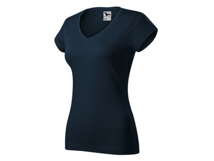 Fit V-neck Tričko dámské (Varianta XS, Varianta skupiny námořní modrá)
