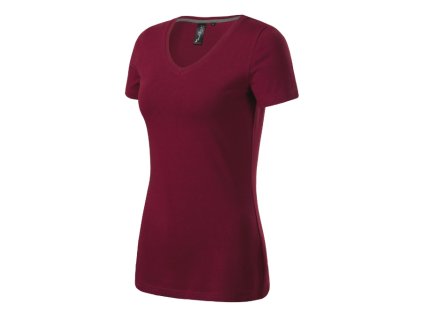 Action V-neck Tričko dámské (Varianta XL, Varianta skupiny garnet)