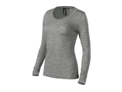 Merino Rise LS Triko dámské (Varianta S, Varianta skupiny tmavě šedý melír)