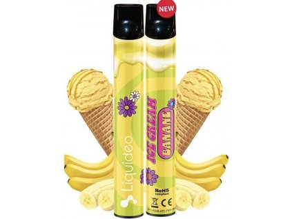 Banánová zmrzlina - jednorázová e-cigareta