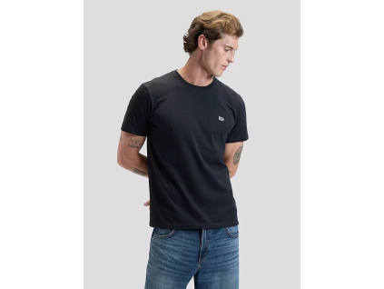 Pánske triko LEE SS PATCH LOGO TEE WASHED BLACK 112376604 (Veľkosť XXL)