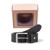 Opasok WRANGLER W0F1U1100 STRUCTURED BELT Black (Veľkosť 95 cm)