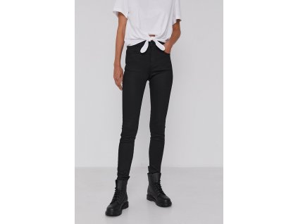 kalhoty Wrangler HIGH RISE SKINNY FUTURE BLACK (Velikost W31-L34)