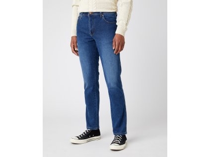kalhoty Wrangler TEXAS SLIM BLUE SILK (Velikost W38-L36)