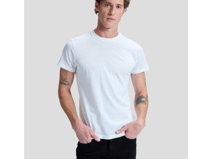 Tričko Lee TWIN PACK CREW WHITE