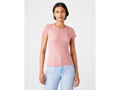 tričko Wrangler SLIM STRIPE HOLLY BERRY (Velikost S)