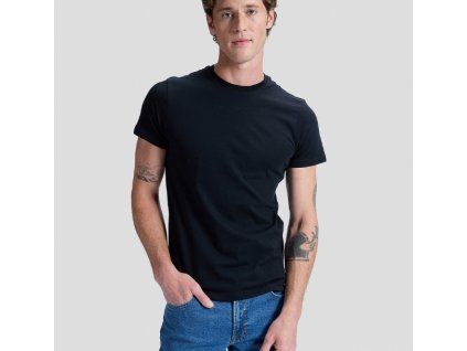 Tričko Lee TWIN PACK CREW BLACK