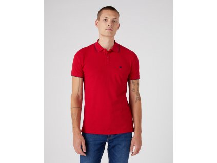 Tričko Wrangler POLO SHIRT RED