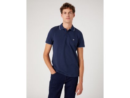 Tričko Wrangler POLO SHIRT NAVY