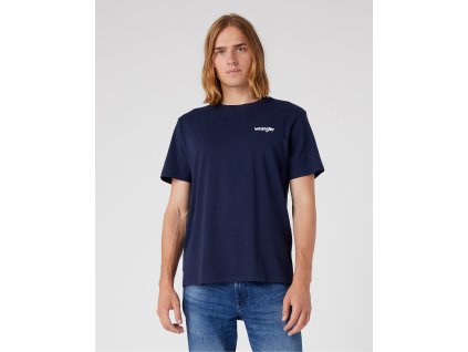 Tričko Wrangler 2PACK SIGN OFF TEE REAL NAVY