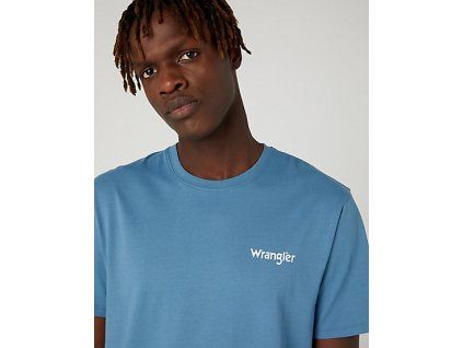 Tričko Wrangler 2PACK SIGN OFF TEE CAPTAINS BLUE