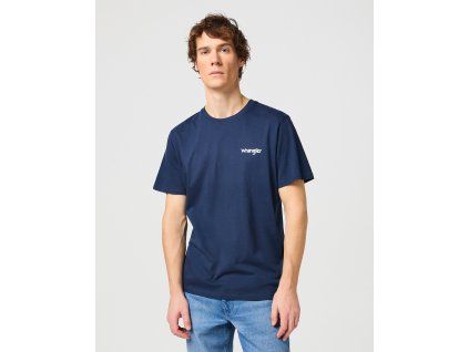 Tričko Wrangler 2PACK SIGN OFF TEE TRUE NAVY