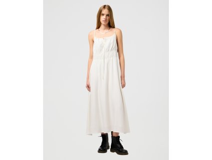 šaty Wrangler SLIM SUMMER DRESS VINTAGE WHITE