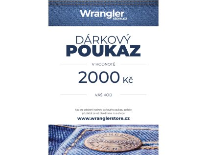 Wrangler Store Dárkový poukaz 2000 Kč