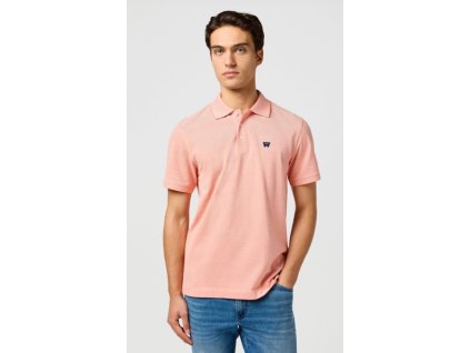 Tričko Wrangler REFINED POLO SHIRT ORANGE