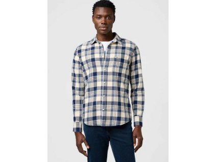 Košile Wrangler INDIGO SHIRT LIGHT INDIGO