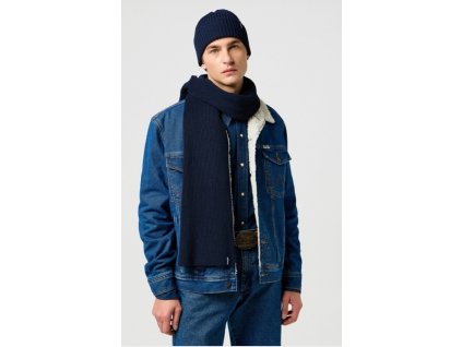 Sada čepice šála Wrangler SCARF BEANIE DARK NAVY