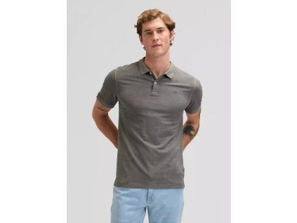 Tričko Lee GARMENT DYE POLO STATIC GREY