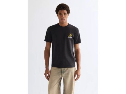 Tričko Wrangler EMBROIDERY TEE BLACK