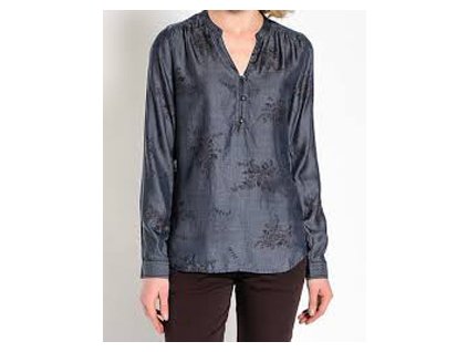 Košile Wrangler EMMA BLOUSE DRESS BLUE